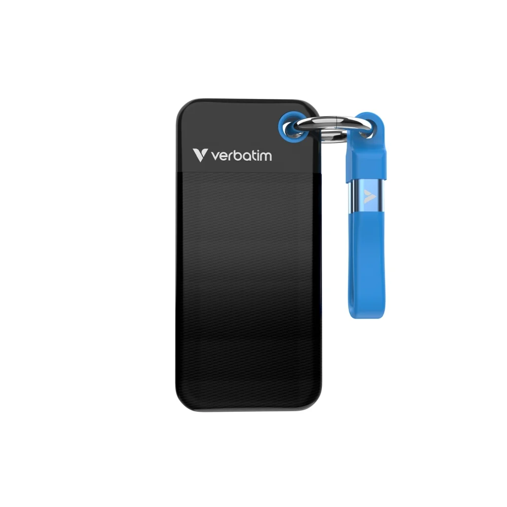 Verbatim Pocket SSD USB 3.2 Gen 2 512GB Black/Blue