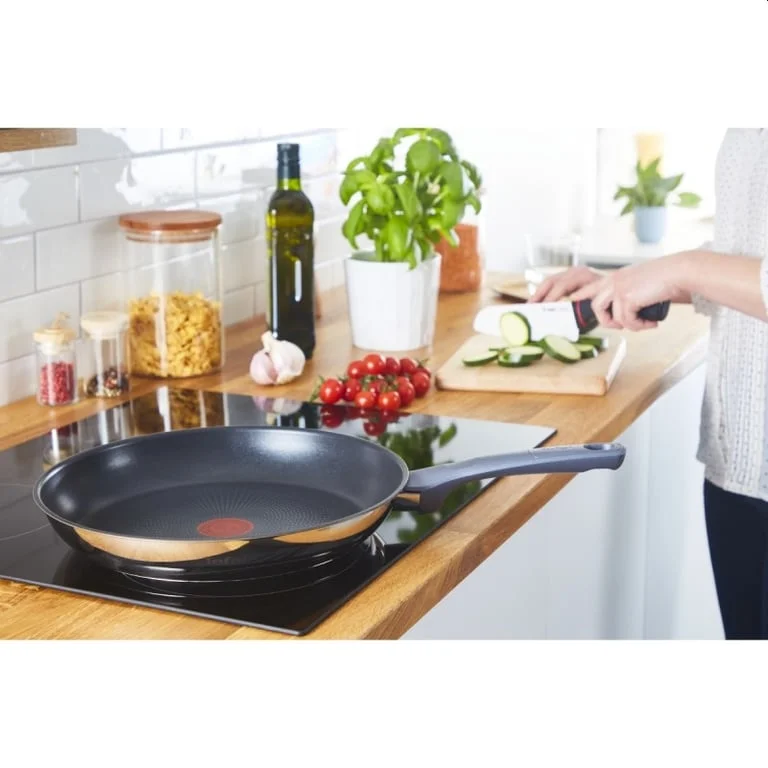 Тиган TEFAL Daily Cook G7300655 28 см, индукция, Thermo-Spot, неръждаема стомана