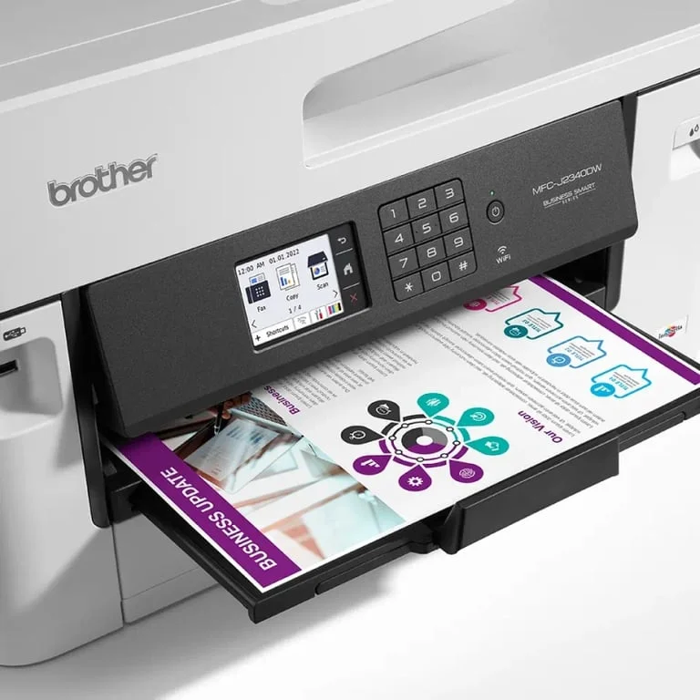 Мастилоструйно многофункционално устройство Brother MFC-J2340DW A3, цветен печат, Wi-Fi, копиране, сканиране, факс