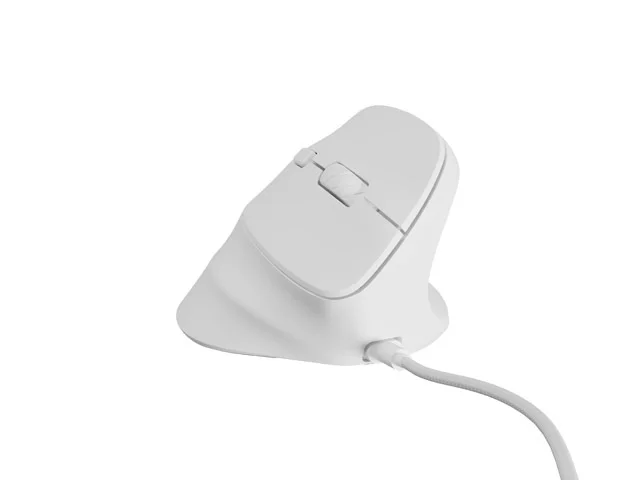 Natec Vertical Mouse Crake 2 Pro 12800DPI Optical White