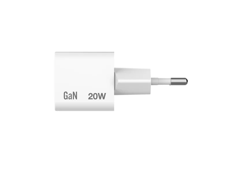 Зарядно устройство VERBATIM – Mini GaN Charger 20W, EU plug, USB-C, бяло