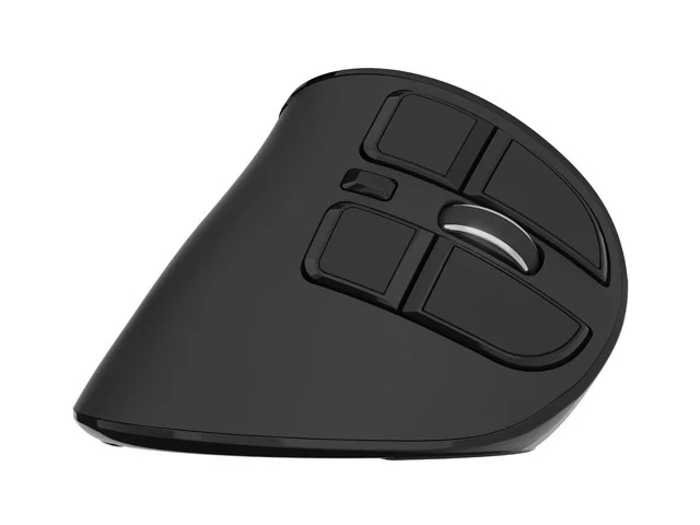 Безжична вертикална мишка Natec Euphonie Pro, 4000 DPI, Bluetooth 5.0, тиха, програмируема, черна