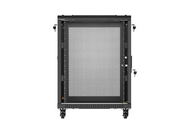 Lanberg rack cabinet 19" free-standing 15U/600X600 (FLAT PACK) with mesh door black