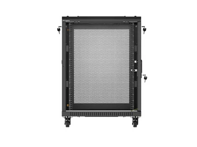 Lanberg rack cabinet 19" free-standing 15U/600X600 (FLAT PACK) with mesh door black