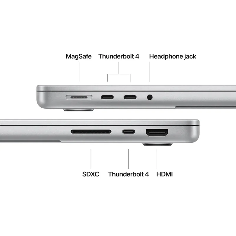 Apple 14-inch MacBook Pro: Apple M5 chip with 10-core CPU and 10-core GPU, 24GB, 1TB SSD - Silver