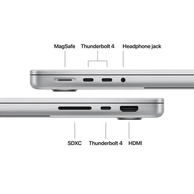 Apple 14-inch MacBook Pro: Apple M5 chip with 10-core CPU and 10-core GPU, 24GB, 1TB SSD - Silver