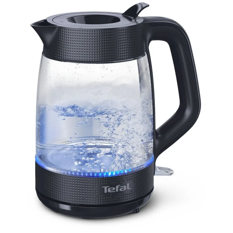 Електрическа кана Tefal – KO2G08E0 Morning Glass, 1.7 л, 2000W, черна