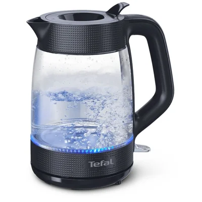 Електрическа кана Tefal – KO2G08E0 Morning Glass, 1.7 л, 2000W, черна