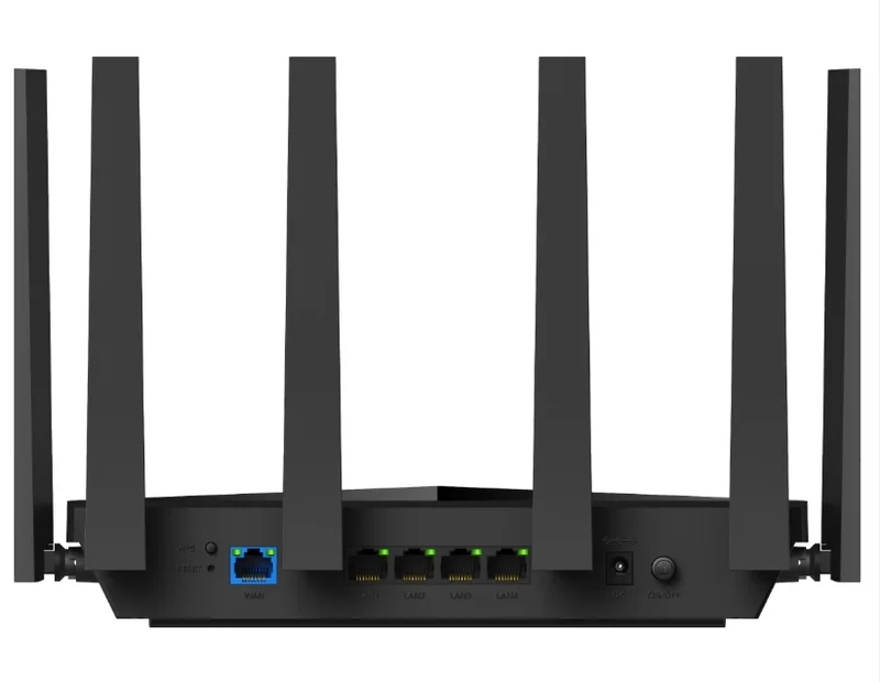 Cudy WR6500H BE6500 2.5G Wi-Fi 7 Router 5764Mbps at 5GHz + 688Mbps at 2.4GHz 4 x 10/100/1000Mbps Ports