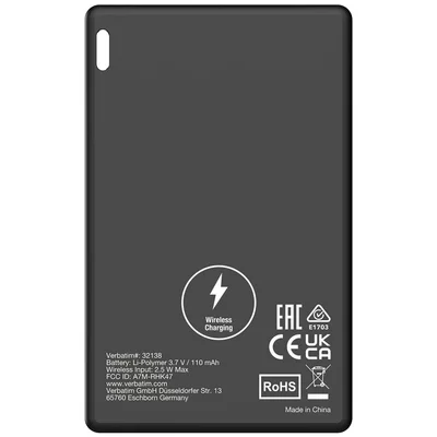 Тракер Verbatim MYFCR-01B My Finder Card Bluetooth 5.1, IP66, 1 брой, Черен