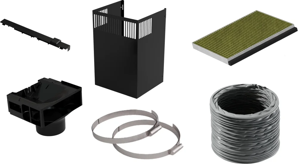 Bosch DWZ1FB6I6, Long-life Clean Air recirculation kit, black