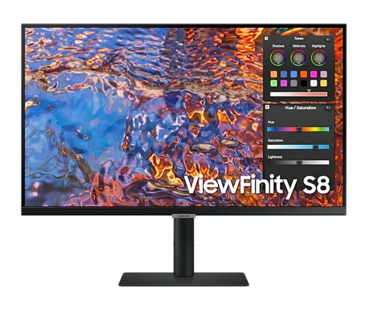 Samsung 27B800, 27" IPS LED, 60 Hz, 5 ms GTG, 3840x2160, 300 cd/m2, Flicker Free, PBP, PIP, USB-C 90W, 3xUSB 3.0, Display Port 1.4, 2xHDMI 2.2, Black + Logitech MK250 - Graphite - USINTL