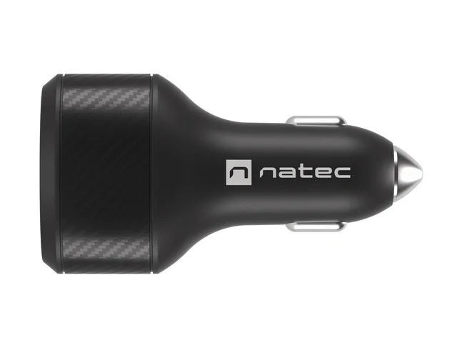 Автомобилно зарядно Natec Coney 2xUSB, 1xUSB-C 84W Черно