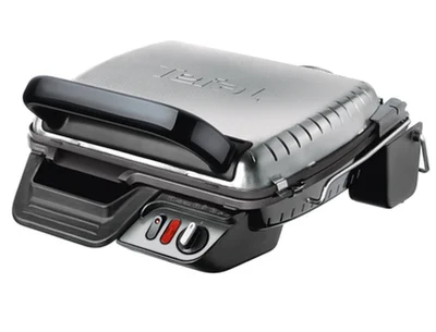 Грил Tefal GC306012 UltraCompact 600 Comfort, 2000W, 3 позиции, 600см², незалепващи алуминиеви плочи, свалящи се плочи