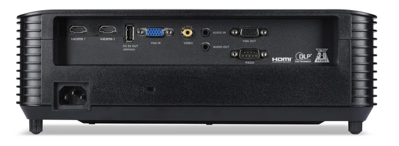 Acer Projector X1328, DLP, WXGA (1280 x800), 5000 ANSI Lumens, 20 000:1, 1.1x, 3D ready, HDMI 1.4x2, VGA in/out, DC Out (5V/1.5A, USB-A), RCA, RS232, Audio in/out, Auto keystone, Speaker 3W, 2.7kg, 2Y, Black