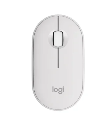 LOGITECH M350S Pebble 2 Bluetooth Mouse - TONAL WHITE