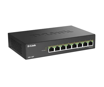 D-Link 8 ports 2.5G/MultiGig PoE Unmanaged Switch, Metal
