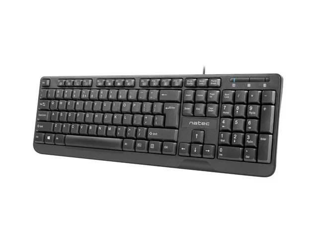 Клавиатура NATEC Trout, US Layout, Slim, Черна