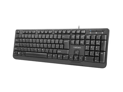 Клавиатура NATEC Trout, US Layout, Slim, Черна