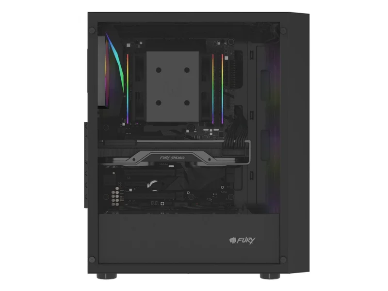 Fury PC Case Shobo SH8 ARGB Midi Tower, Window, Black