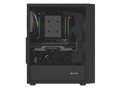 Fury PC Case Shobo SH8 ARGB Midi Tower, Window, Black