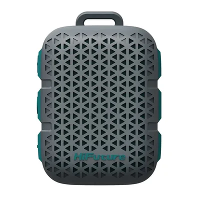 HiFuture Pocket S Grey,  Bluetooth 5.4, IPX7 Waterproof, 5W Output, Pair to Play (TWS Mode), Up to 8 Hours Playtime, Support Clip for Wear, Support Magnetic