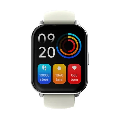 HiFuture Zone2 Silver, 1.96", 240?286, Bluetooth Call, IP68 Waterproof, 24/7 True Heart Rate & Blood Oxygen Sensor, Up to 7 days daily use, 100+ Sports Mode