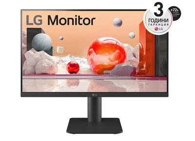 Монитор LG 24MS550-B 23.8" IPS Full HD 100Hz, 5ms, Вградени говорители, Черен