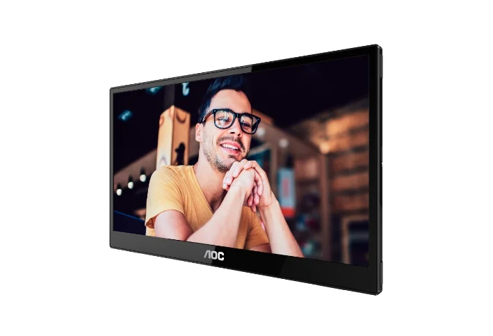 AOC 16T3EA, 15.6" IPS WLED, 1920x1080@60Hz, 4ms GtG, 250cd m/2, 700:1, 50M:1 DCR, USB-C 3.2x1