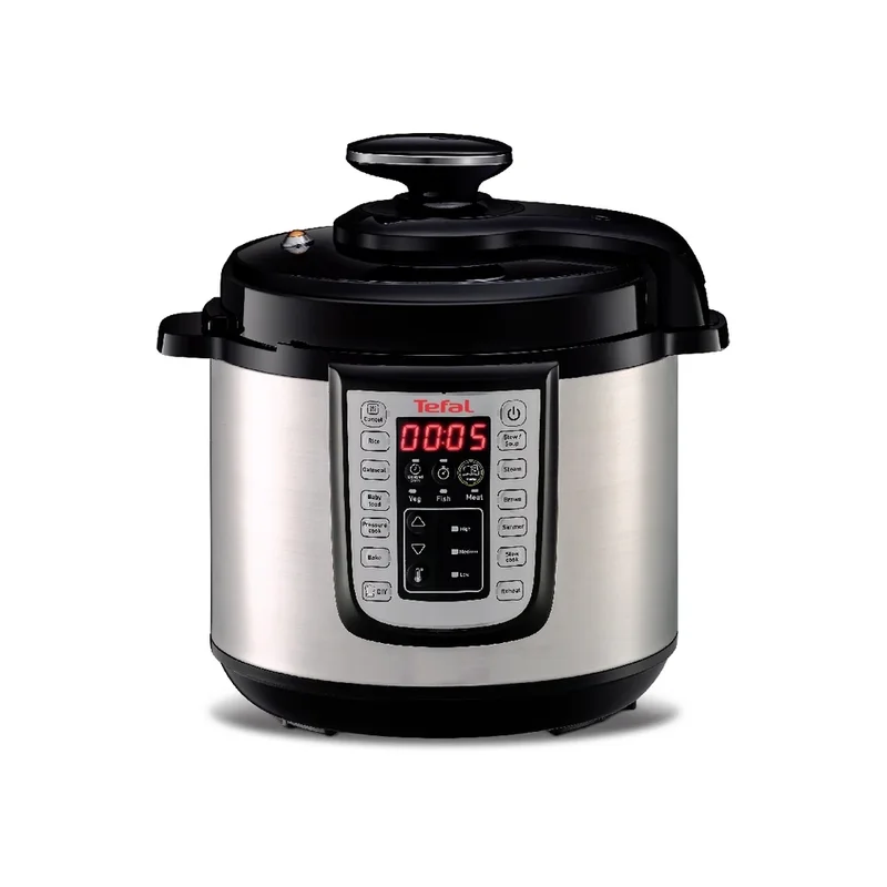 Мултикукър Tefal CY505EE0 6л, 1200W, с 25 автоматични програми, сребрист