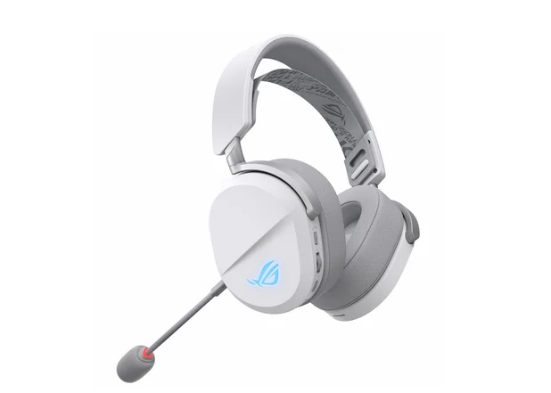 Геймърски слушалки ASUS A501ROGPELTA/WHT бял, безжични, USB Type-C, с микрофон