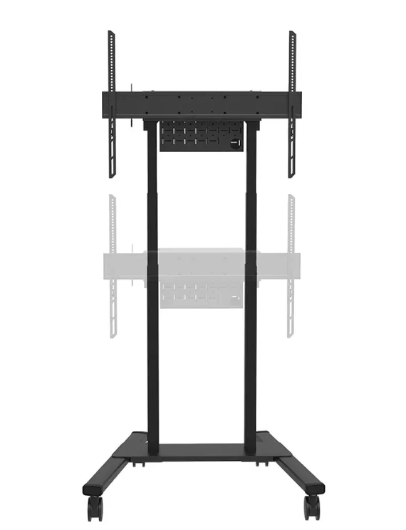 Neomounts Motorised Mobile Stand incl. storage box, 10 cm. Wheels Floor - VESA 100x100 up to 800x600