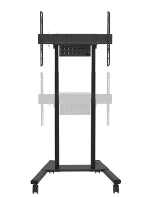 Neomounts Motorised Mobile Stand incl. storage box, 10 cm. Wheels Floor - VESA 100x100 up to 800x600