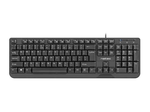 Клавиатура NATEC Trout, US Layout, Slim, Черна