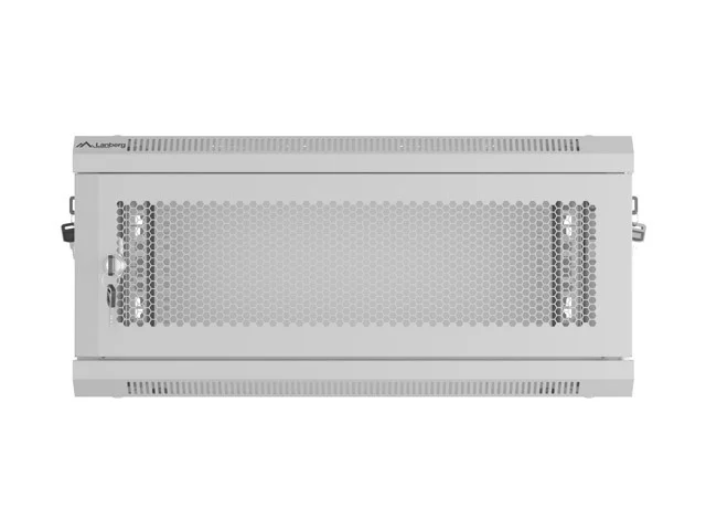 Lanberg rack cabinet 19" wall-mount 4U/600x450 with perforated door grey (flat pack)