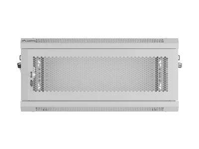Lanberg rack cabinet 19" wall-mount 4U/600x450 with perforated door grey (flat pack)