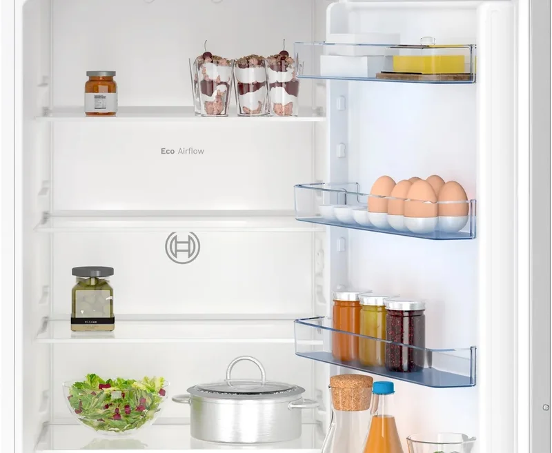 Bosch KIN96NSE0, SER2, BI fridge-freezer XL, NoFrost freezer, E, 193,5cm, 290l(215+75), 34dB(B), IC, Multi Box XXL, EcoAirflow, Door Open Alarm, sliding hinge