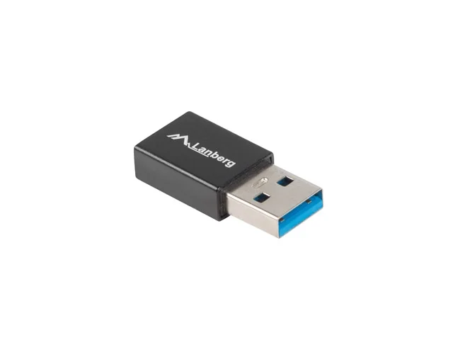 USB адаптер Lanberg USB-C 3.1 към USB-A черен