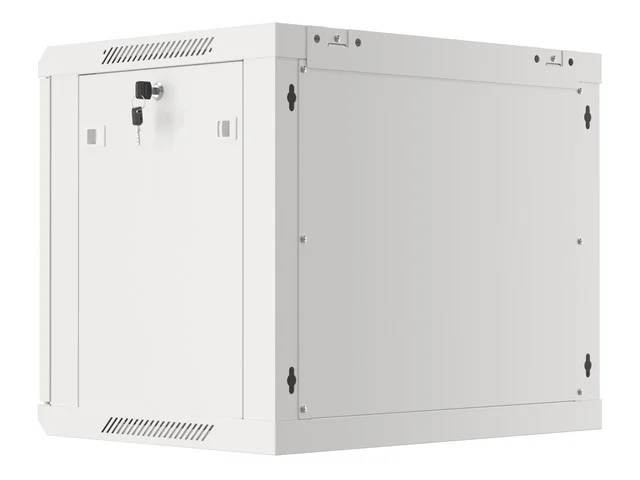 Lanberg rack cabinet 19" wall-mount 9U/600x450 for self-assembly with metal door grey (flat pack)