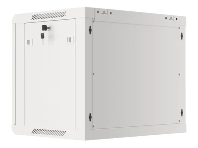 Lanberg rack cabinet 19" wall-mount 9U/600x450 for self-assembly with metal door grey (flat pack)