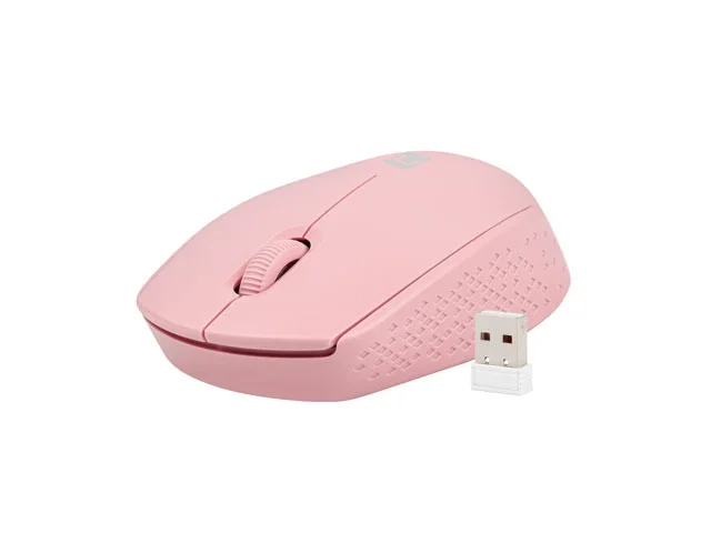 Безжична мишка NATEC Stork 1600 DPI, оптична, розова