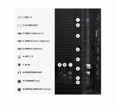 Hisense, 100''  E7S PRO,QLED Smart, FALD, 144Hz, 5000:1,Quantum Dot, Dolby vision ,Vidaa, ADS, Black