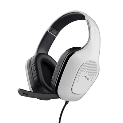 Геймърски слушалки TRUST GXT415 Zirox, бял