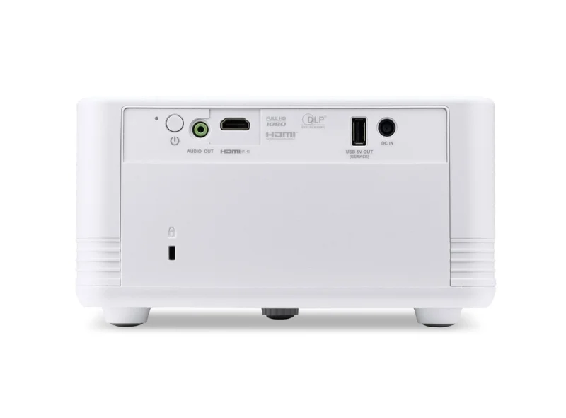 Acer Projector PD1500, DLP Portable, FHD (1920x1080), 1500 ANSI Lumens, 5000:1, 1.1x, LED Light Source, 360° Projection, HDMI 1.4, DC Out (5V/2.0A), USB (Type A), Audio in/out, Speaker 5W, Bag, 2.3 kg, 3Y, White