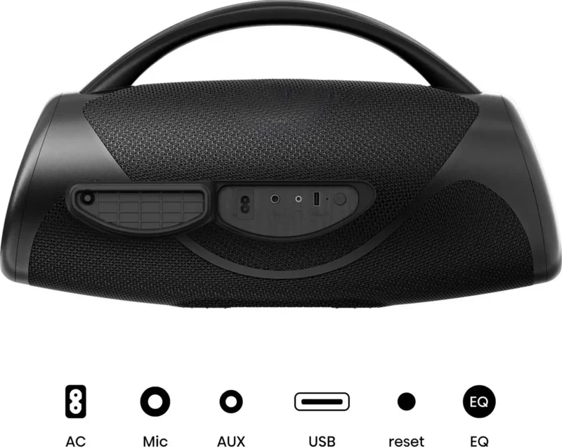 Hisense, VoyageBoom, Party speaker 2.0 Ch., 360W, BT, 24h play,IP67 Water and Dust Proof,Ambient Light,Dual-way Strap,Built-in Powerbank,Dual-level Bass Boost,Black