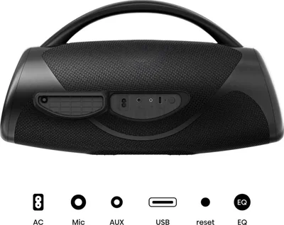 Hisense, VoyageBoom, Party speaker 2.0 Ch., 360W, BT, 24h play,IP67 Water and Dust Proof,Ambient Light,Dual-way Strap,Built-in Powerbank,Dual-level Bass Boost,Black