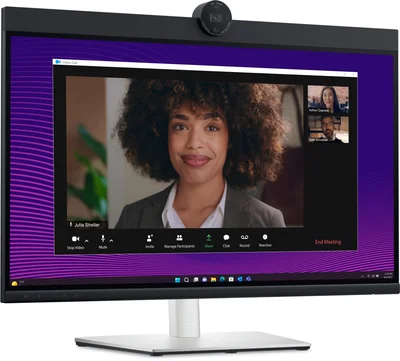 Монитор Dell P2724DEB 27" QHD IPS, уеб камера, високоговорители, микрофон, USB-C, DisplayPort, HDMI, RJ-45, регулиране