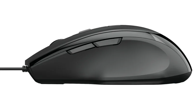 Мишка TRUST Voca Comfort, оптична, 2400 dpi, 6 бутона, черна