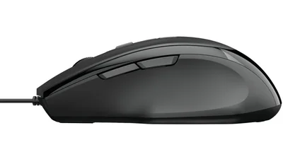 Мишка TRUST Voca Comfort, оптична, 2400 dpi, 6 бутона, черна
