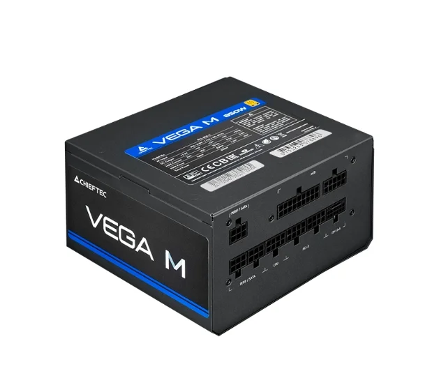 Захранващ блок Chieftec Vega 1000W ATX 3.1 80 PLUS Gold напълно модулно, черен